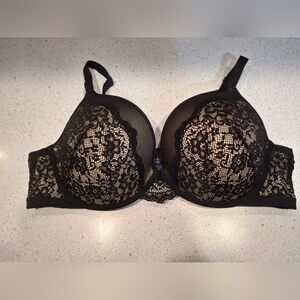Torrid Black Lace Overlay Bra